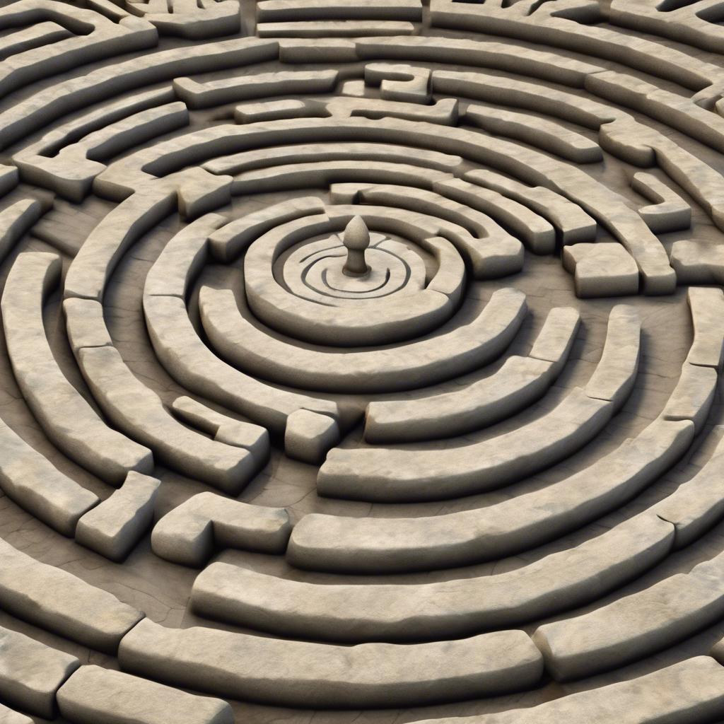 Entdecke das Steinlabyrinth für meditative Spaziergänge: Ein Weg zu innerer Ruhe