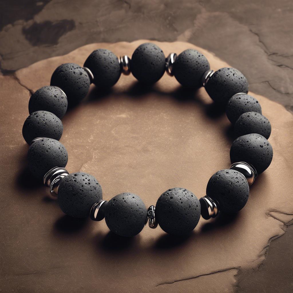 Edelsteinarmband Männer Lavastein: Der stylische Begleiter für deinen Look