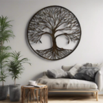 Finde deinen perfekten Blickfang: Die Metall-Wanddekoration Baum rund für ein stilvolles Zuhause