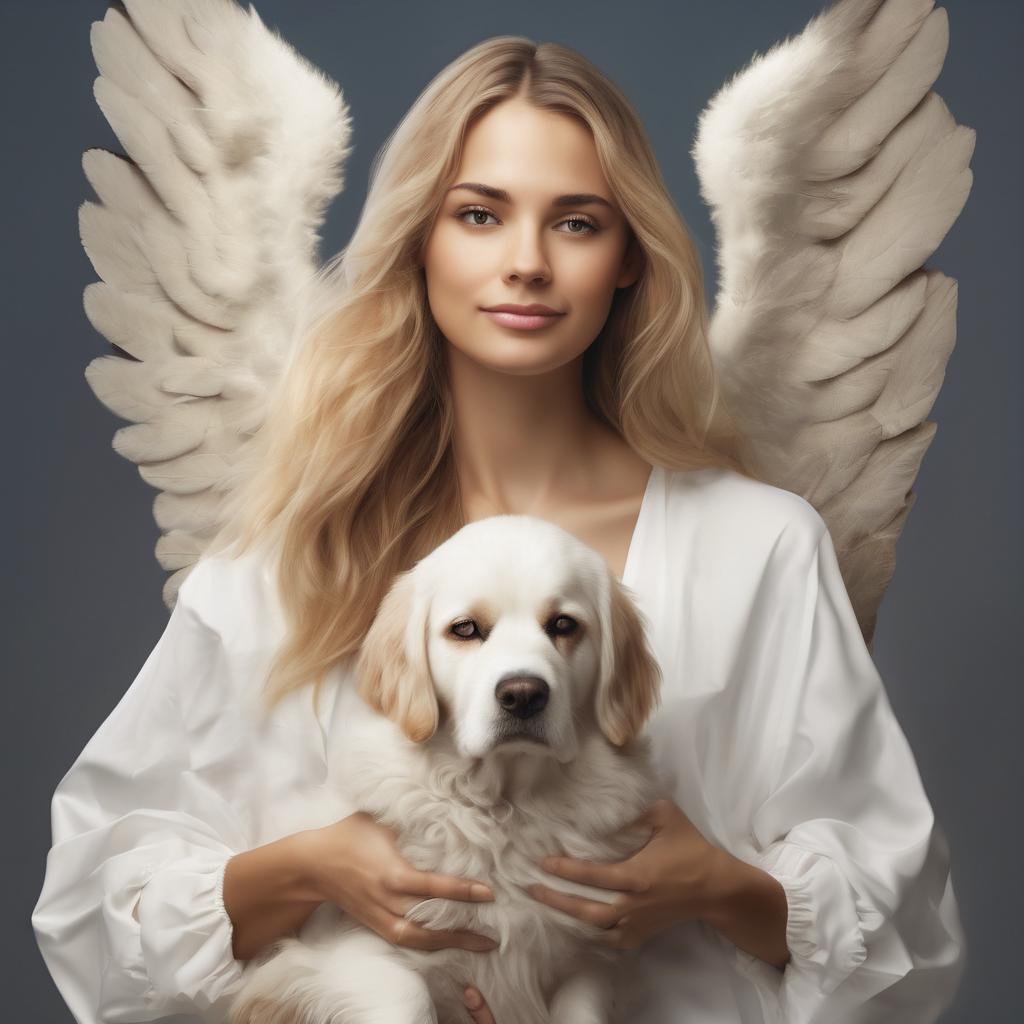 Die zauberhafte Verbindung von Engel mit Hund: Eine Ode an Freundschaft und Treue