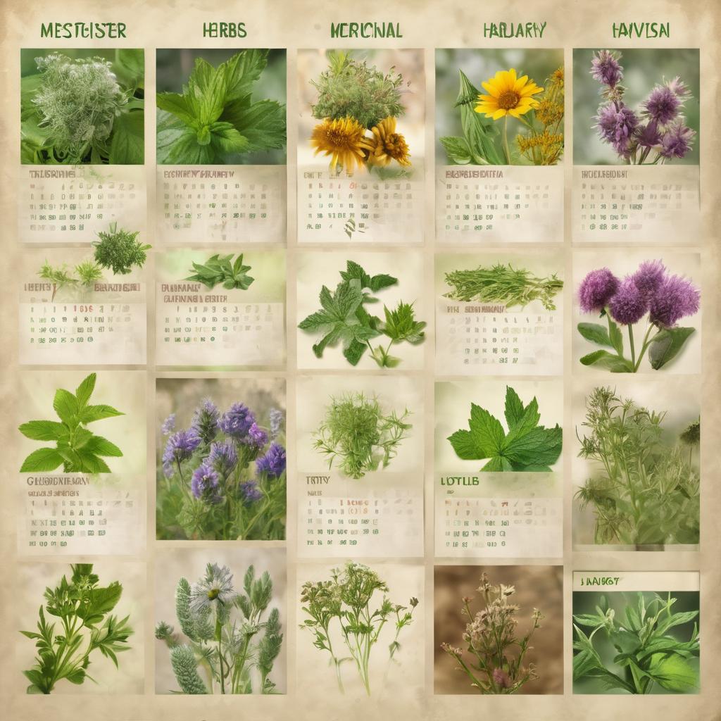 Dein Guide für den heimischen Heilkräuter Ernte Kalender: Entdecke die Schätze der Natur im Jahresverlauf