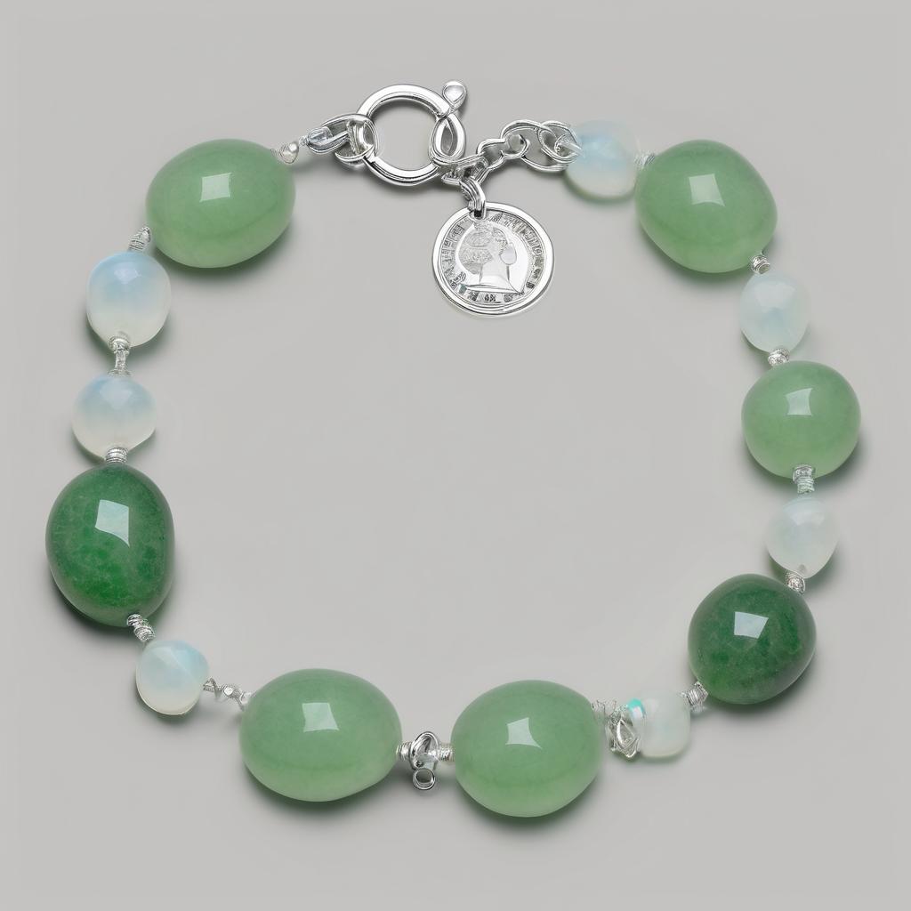 Edelsteinarmband Grüner Aventurin mit Opalit: Entdecke die Kraft der Natursteine für dein Wohlbefinden