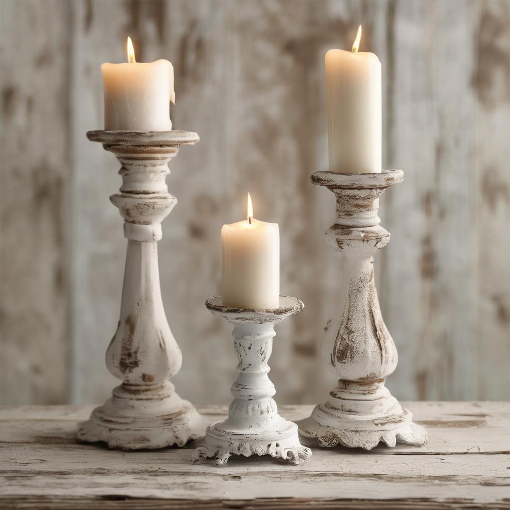 Entdecke den Charme: Kerzenhalter im Shabby-Chic-Stil für dein Zuhause