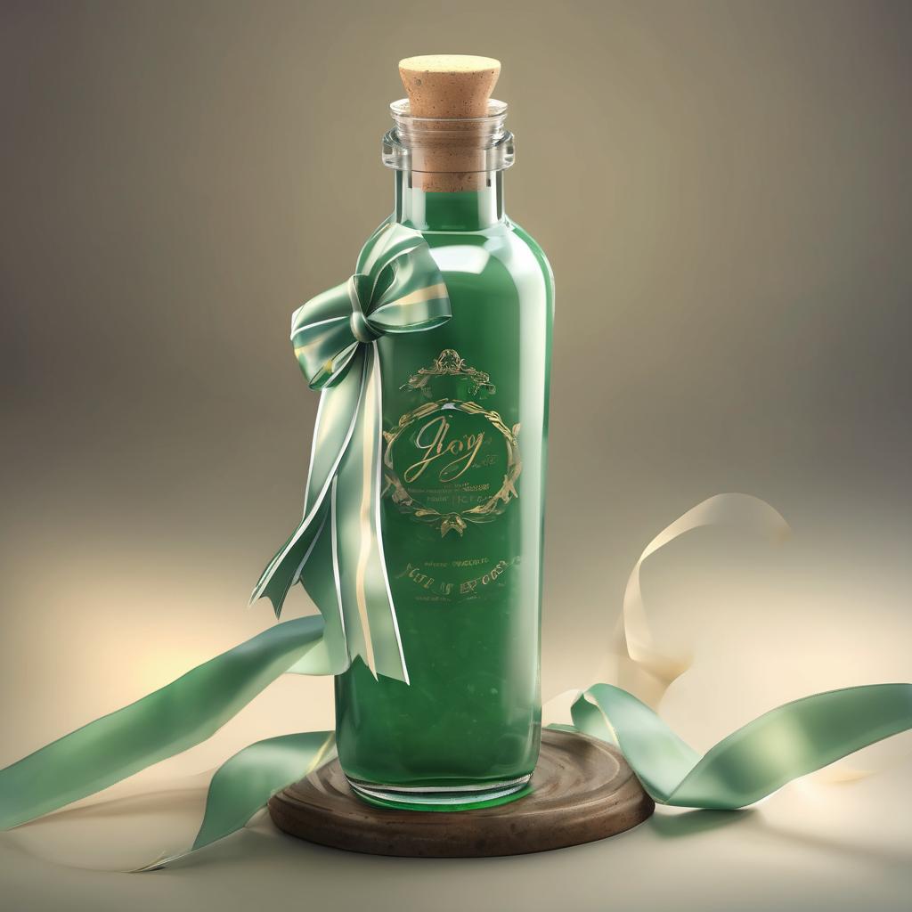 Entdecke die besondere Geschenkflasche an Wachsband mit Aventurin für unvergessliche Momente