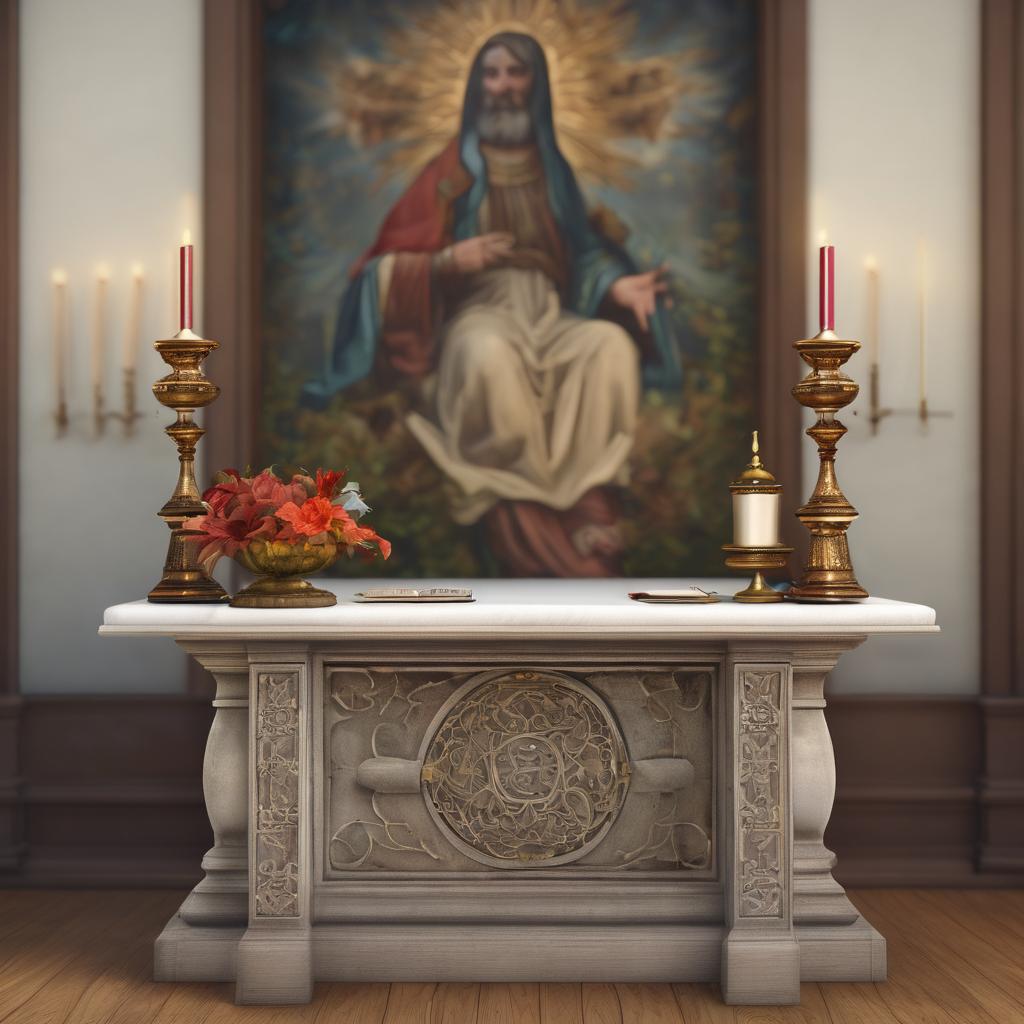 Der Altartisch: Ein Platz für Spiritualität und persönliche Reflexion